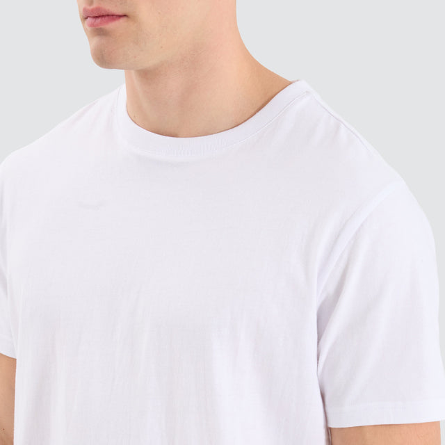 Inventory Bristol Dual Curved Tee Optical White