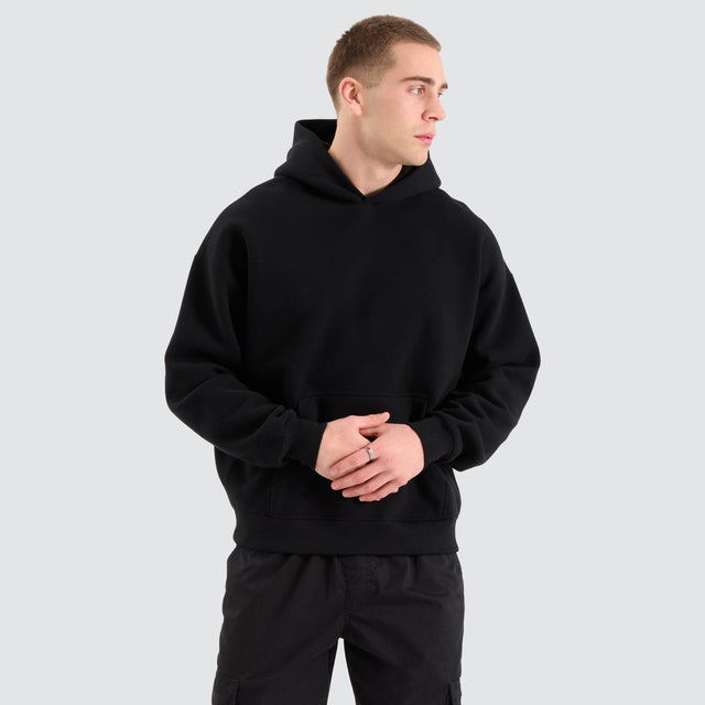 model wears Chelsea Heavy Inventory Hoodie Jet Black Hoodies Black - image 1