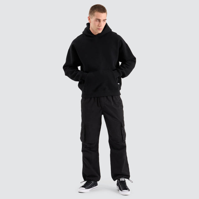 model wears Chelsea Heavy Inventory Hoodie Jet Black Hoodies Black - image 5