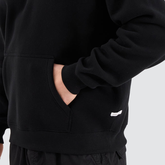 model wears Chelsea Heavy Inventory Hoodie Jet Black Hoodies Black - image 4