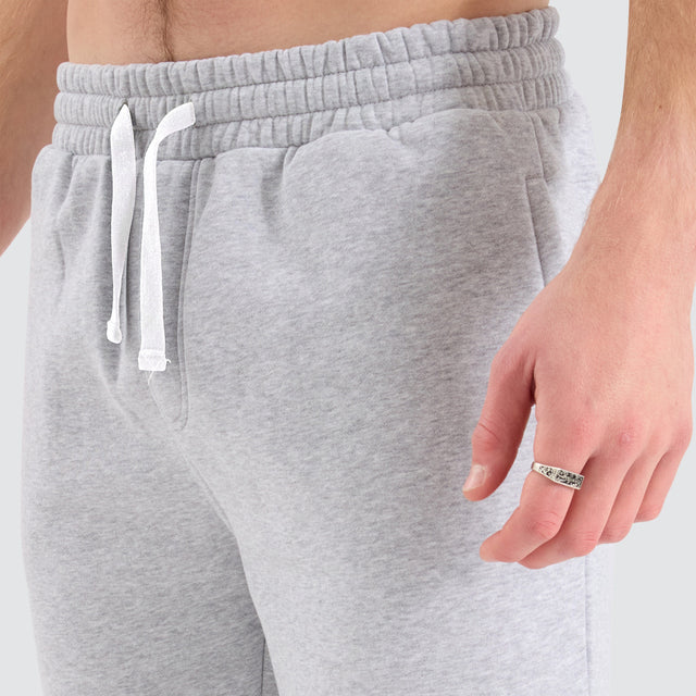 model wears Stanton Heavy Trackpant Grey Marle Trackpants Grey - image 6