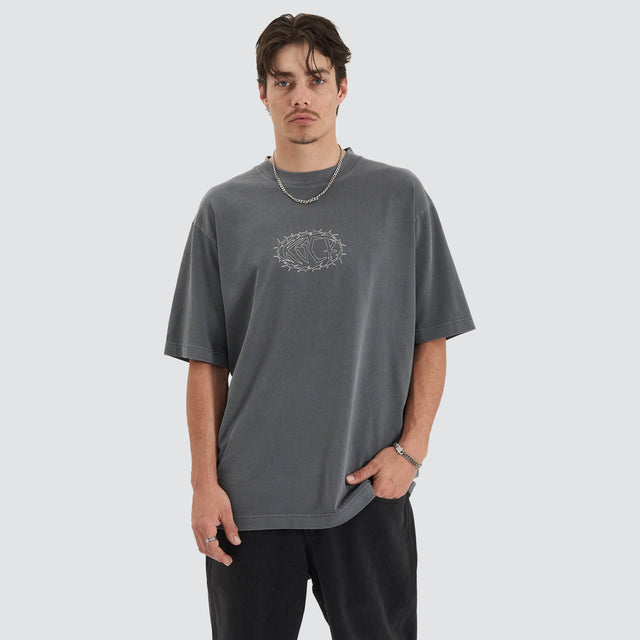 Kiss Chacey Adrift Oversize T-Shirt Pigment Grey