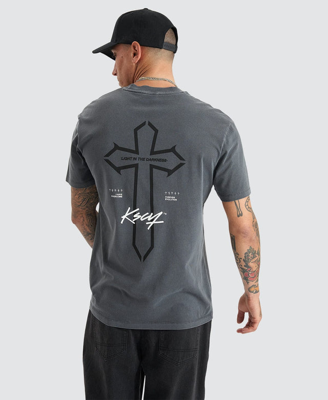 Kiss Chacey Alpheus Relaxed Tee - Pigment Asphalt GREY