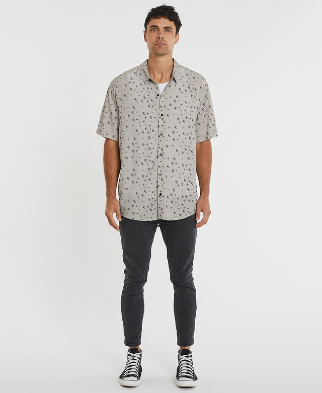 Kiss Chacey Avalon Relaxed S/S Shirt - Dove GREY