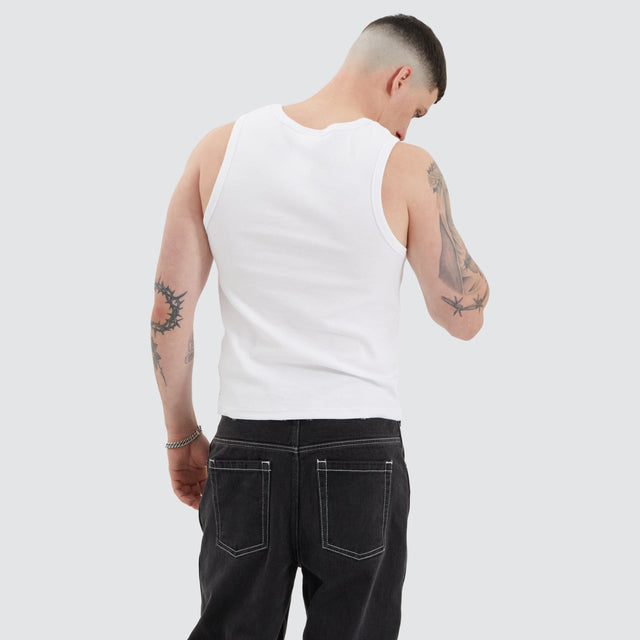 Kiss Chacey Baikal Relaxed Singlet Optical White
