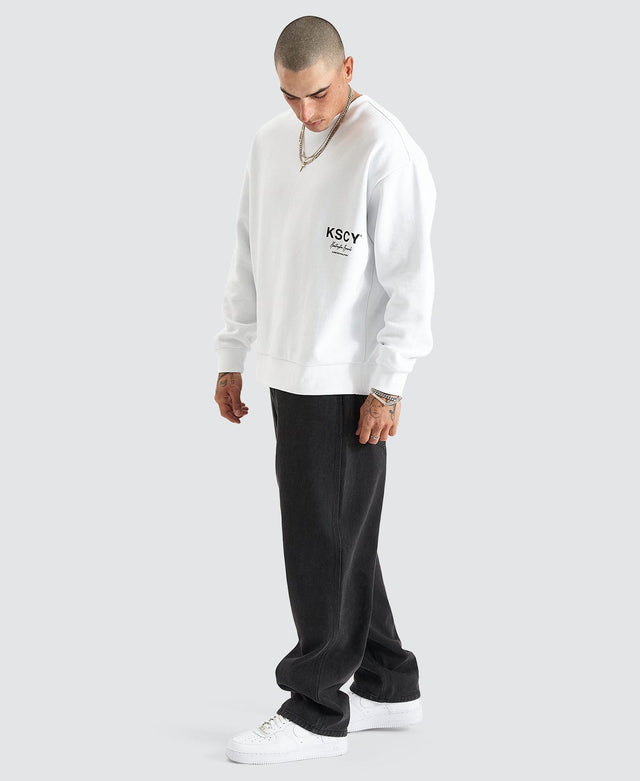 Kiss Chacey Brookhurst Relaxed Sweater - Optical White WHITE
