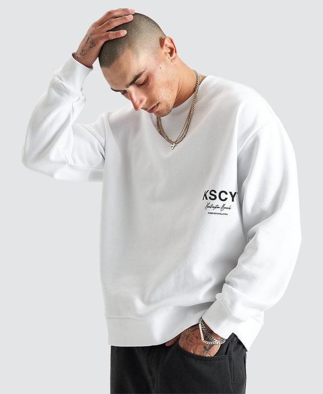 Kiss Chacey Brookhurst Relaxed Sweater - Optical White WHITE