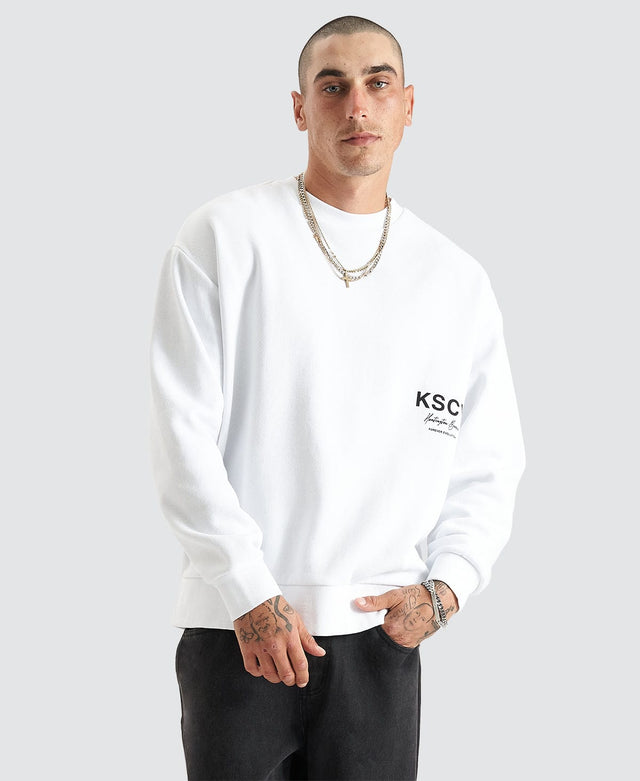 Kiss Chacey Brookhurst Relaxed Sweater - Optical White WHITE