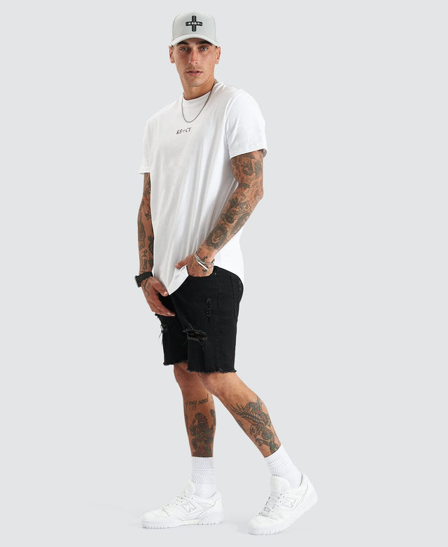 Kiss Chacey Cadden Dual Curved Tee - White WHITE