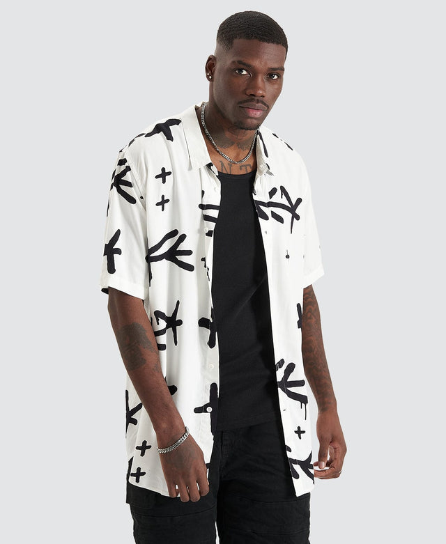 Kiss Chacey Captor Party Shirt White/Black