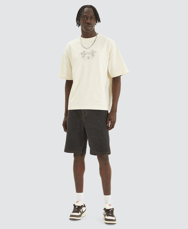 Kiss Chacey Caught Heavy Crop Tee - Tofu NEUTRAL
