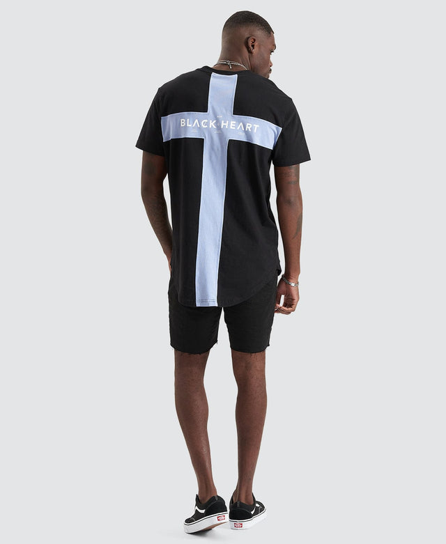 Kiss Chacey Celestial Dual Curved T-Shirt Jet Black