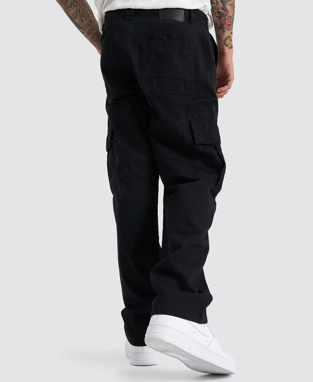 model wears Crawford Cargo Pant Black Pants Black - image 9