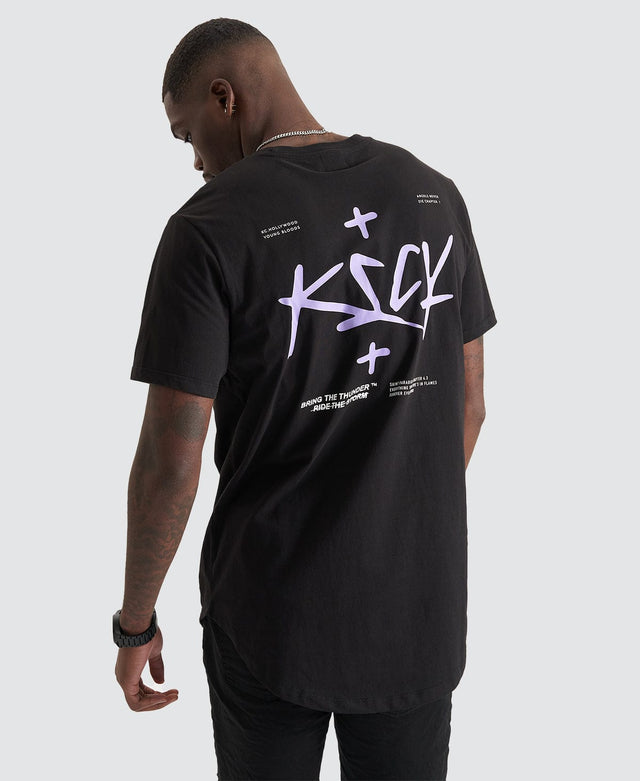 Kiss Chacey Divinity Dual Curved T-Shirt Jet Black