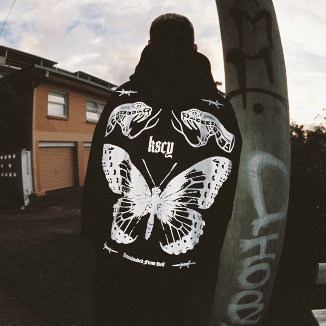 Kiss Chacey Download Oversized Hoodie Jet Black