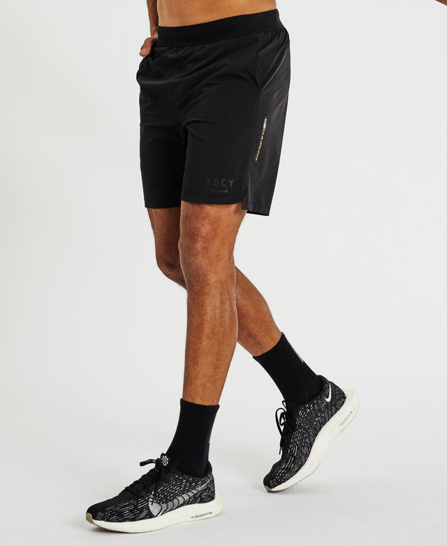 model wears Element Elasticated Gym Shorts Black Shorts Black - image 8