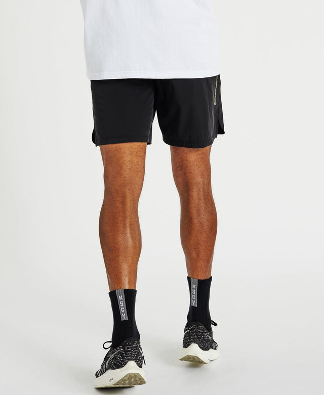 model wears Element Elasticated Gym Shorts Black Shorts Black - image 10