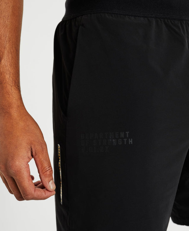 model wears Element Elasticated Gym Shorts Black Shorts Black - image 3