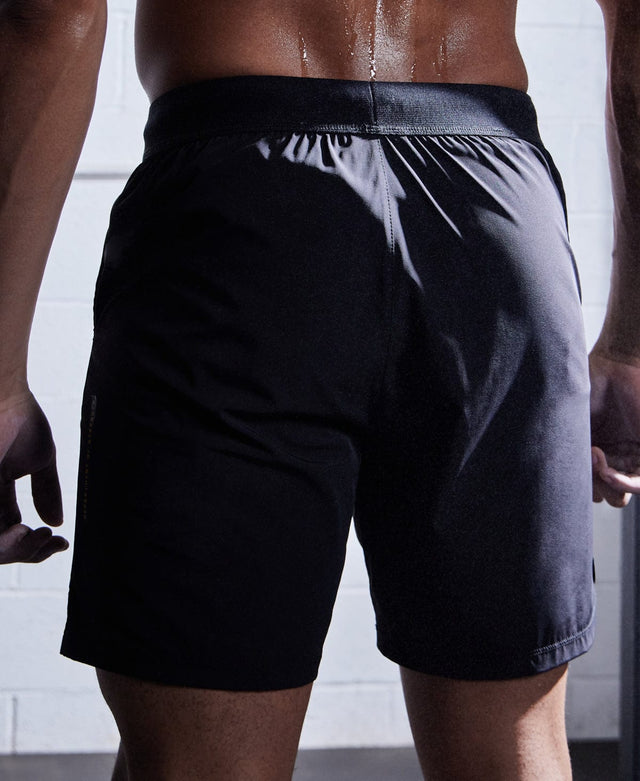 model wears Element Elasticated Gym Shorts Black Shorts Black - image 6