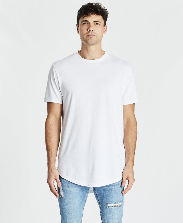 Kiss Chacey Essentials Dual Curved Tee White