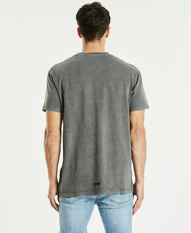 model wears Essentials Relaxed Fit T-Shirt Pigment Asphalt T-Shirts Grey - image 2