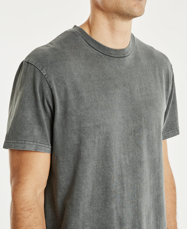 model wears Essentials Relaxed Fit T-Shirt Pigment Asphalt T-Shirts Grey - image 3