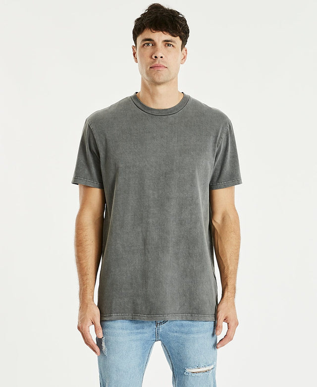 model wears Essentials Relaxed Fit T-Shirt Pigment Asphalt T-Shirts Grey - image 9