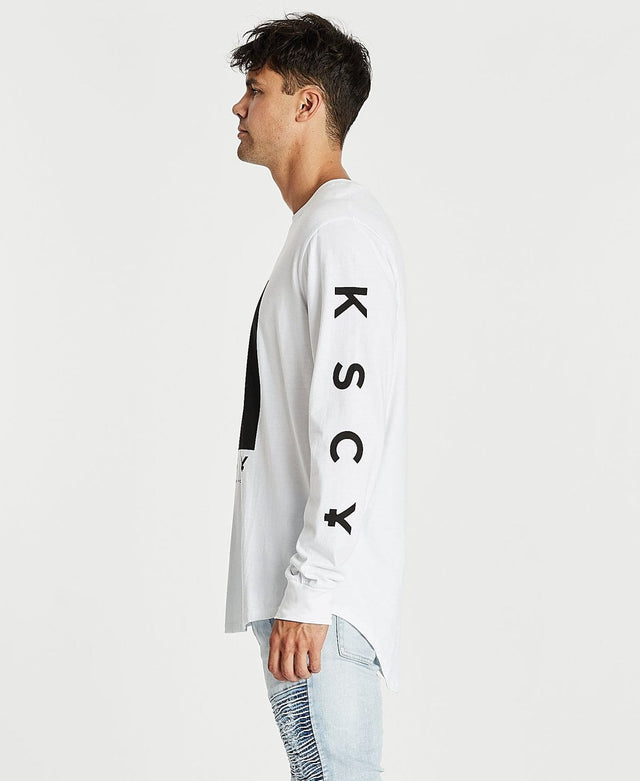 Kiss Chacey Eternal Cape Back Long Sleeve T-Shirt White
