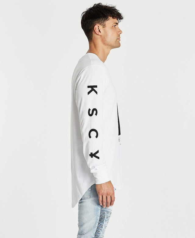 Kiss Chacey Eternal Cape Back Long Sleeve T-Shirt White