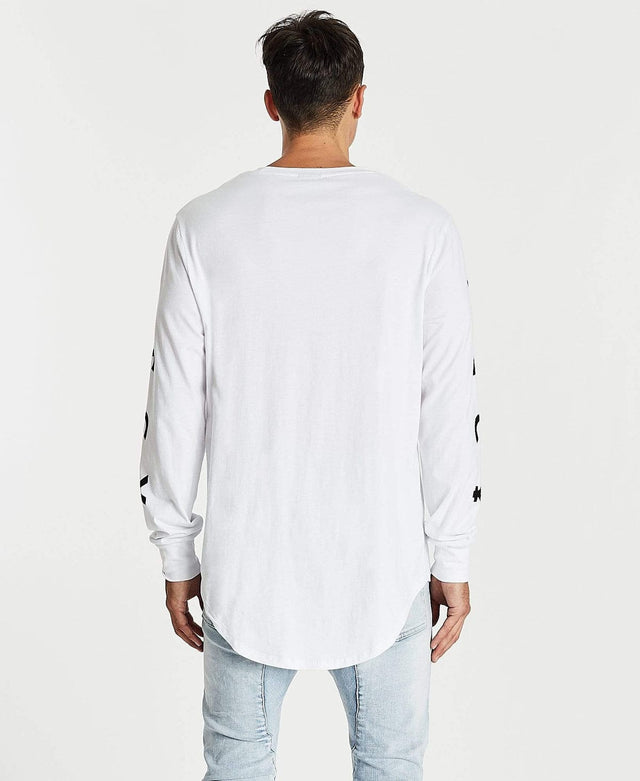 Kiss Chacey Eternal Cape Back Long Sleeve T-Shirt White