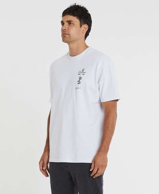 Kiss Chacey Fallen Heavy Box Fit Tee - Optical White WHITE