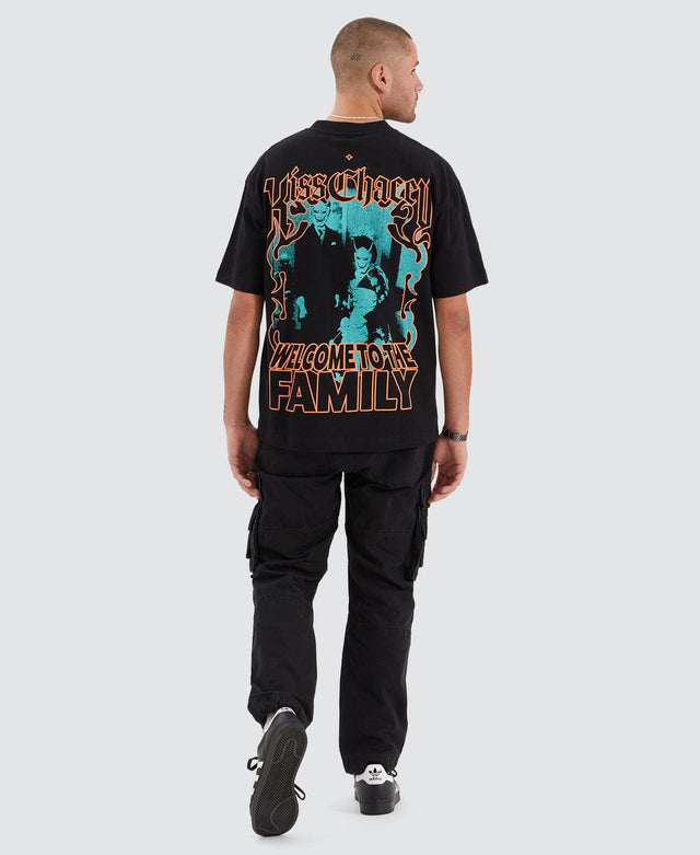 Kiss Chacey Family Heavy Street Fit Tee Jet Black
