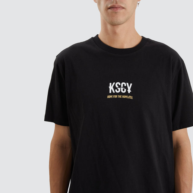 Kiss Chacey Goshen Dual Curved Tee Jet Black