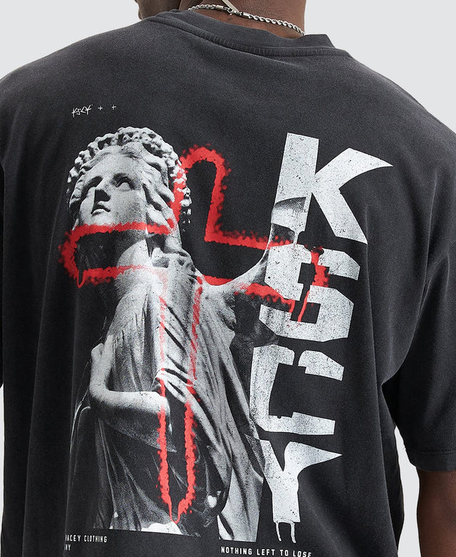 Kiss Chacey Hellbound Box Fit T-Shirt Mineral Black