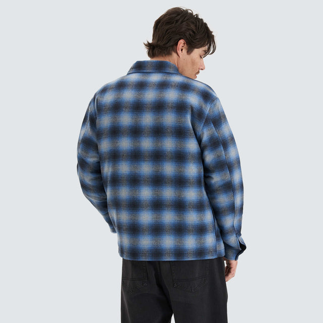 Kiss Chacey Highland Overshirt Black/Blue Check