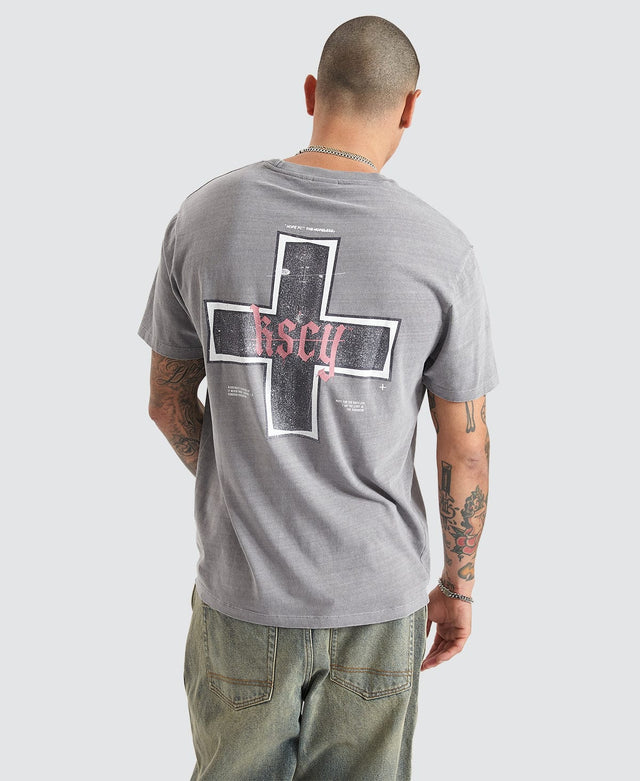 Kiss Chacey Hope Relaxed Tee - Pigment Frost Grey GREY