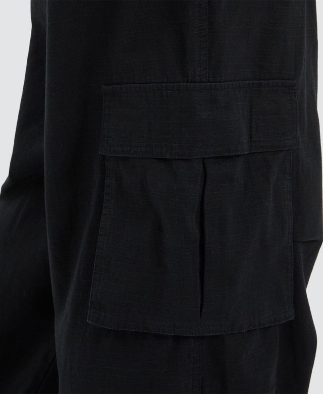 model wears Hunter Ripstop Parachute Pant Washed Black Pants Black - image 11