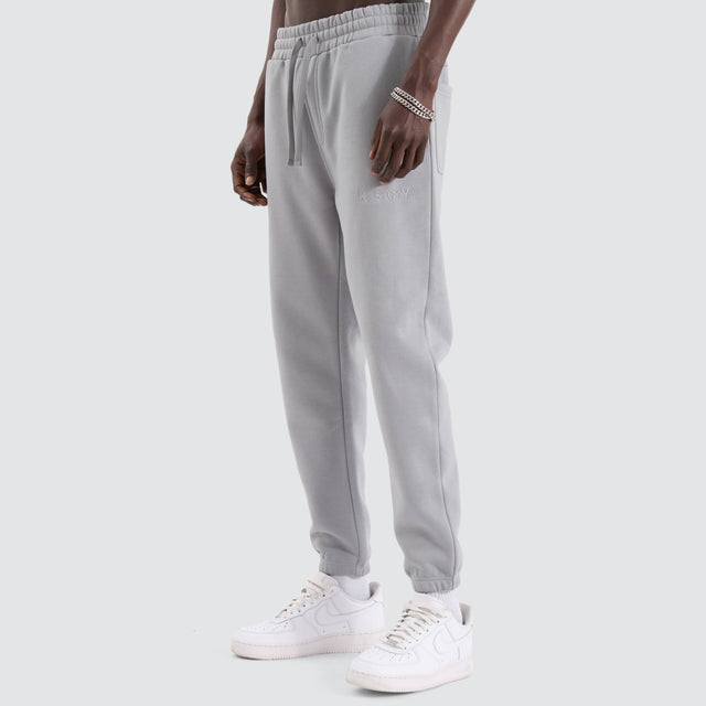 model wears Kelsey Trackpant Pigment Ultimate Grey Trackpants Grey - image 7