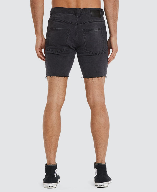 Kiss Chacey KS2 Denim Shorts Black Grey