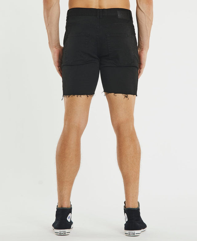 Kiss Chacey KS2 Denim Shorts Destroyed Black