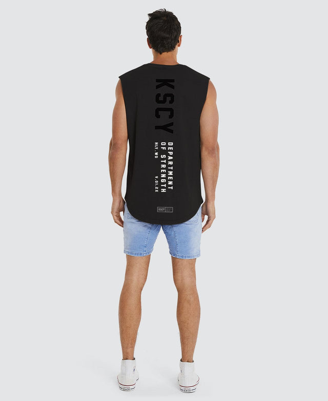 Kiss Chacey Manifest Dual Curved Muscle Tee Jet Black