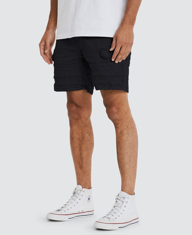 Kiss Chacey Michigan Cargo Shorts - Jet Black BLACK