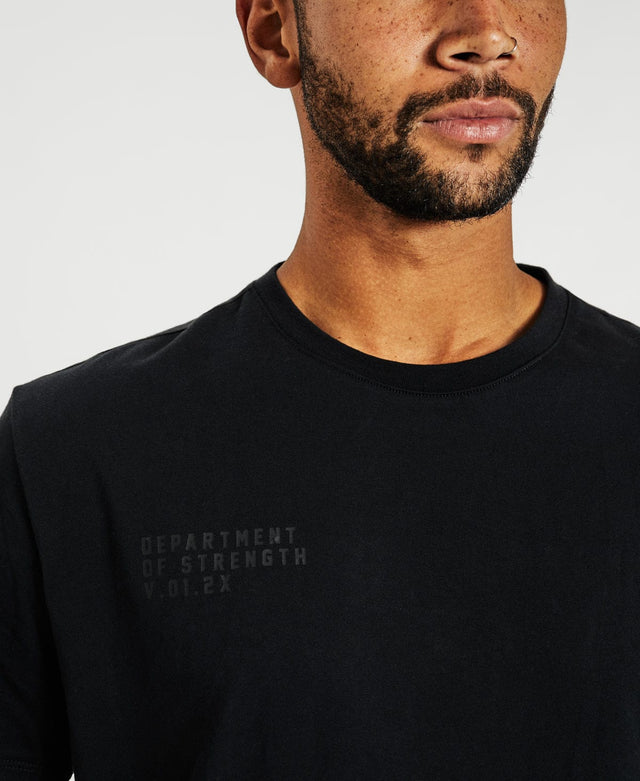 model wears Motion Active T-Shirt Jet Black T-Shirts Black - image 3