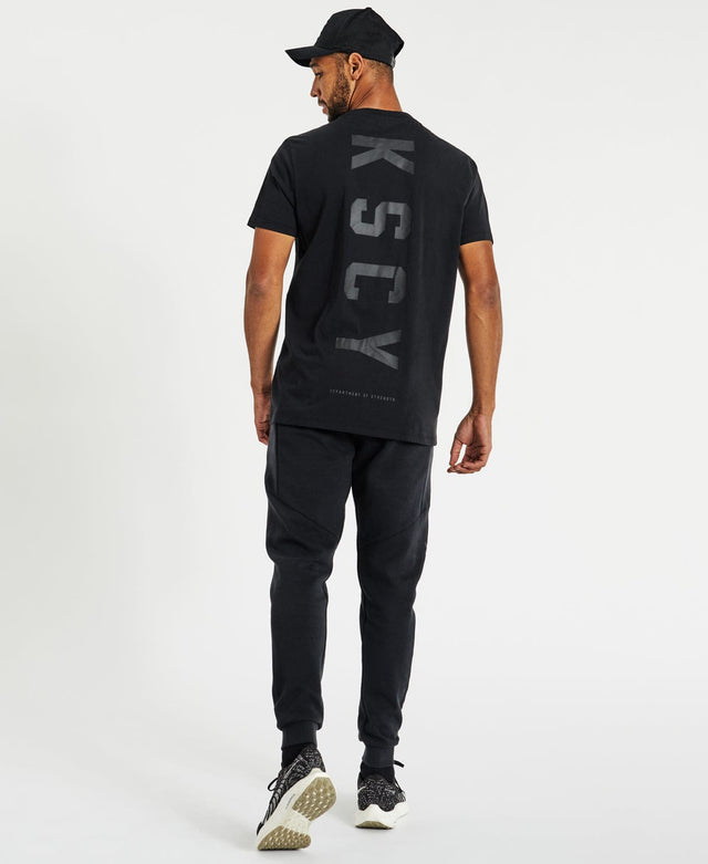 model wears Motion Active T-Shirt Jet Black T-Shirts Black - image 6
