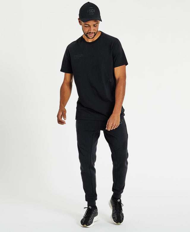 model wears Motion Active T-Shirt Jet Black T-Shirts Black - image 8