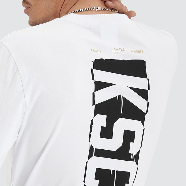 Kiss Chacey Punks Heavy Longsleeve Tee White