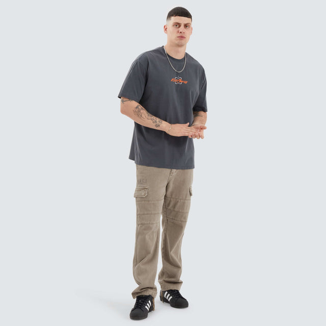 Kiss Chacey Redwood Box Fit Tee Pigment Asphalt