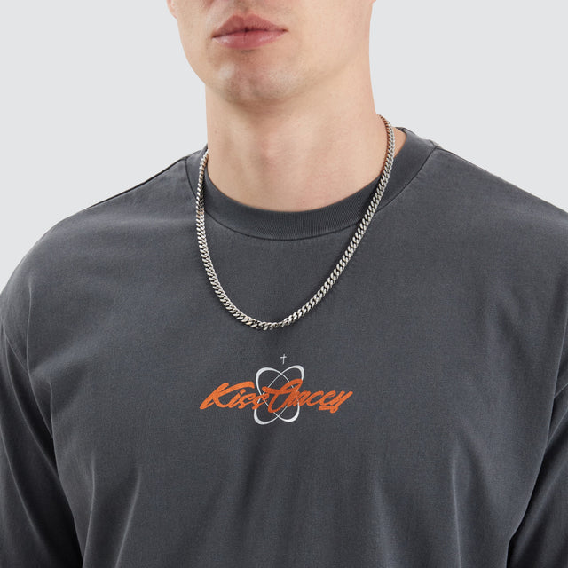 Kiss Chacey Redwood Box Fit Tee Pigment Asphalt