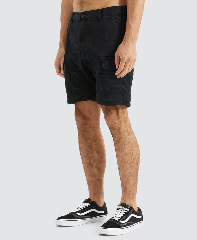 Kiss Chacey Salem Cargo Short - Overdyed Black BLACK