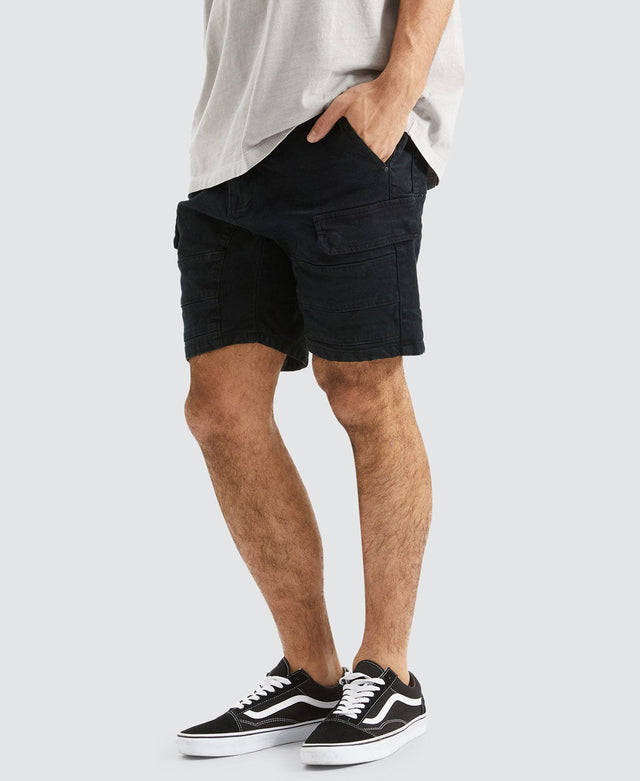 Kiss Chacey Salem Cargo Short - Overdyed Black BLACK